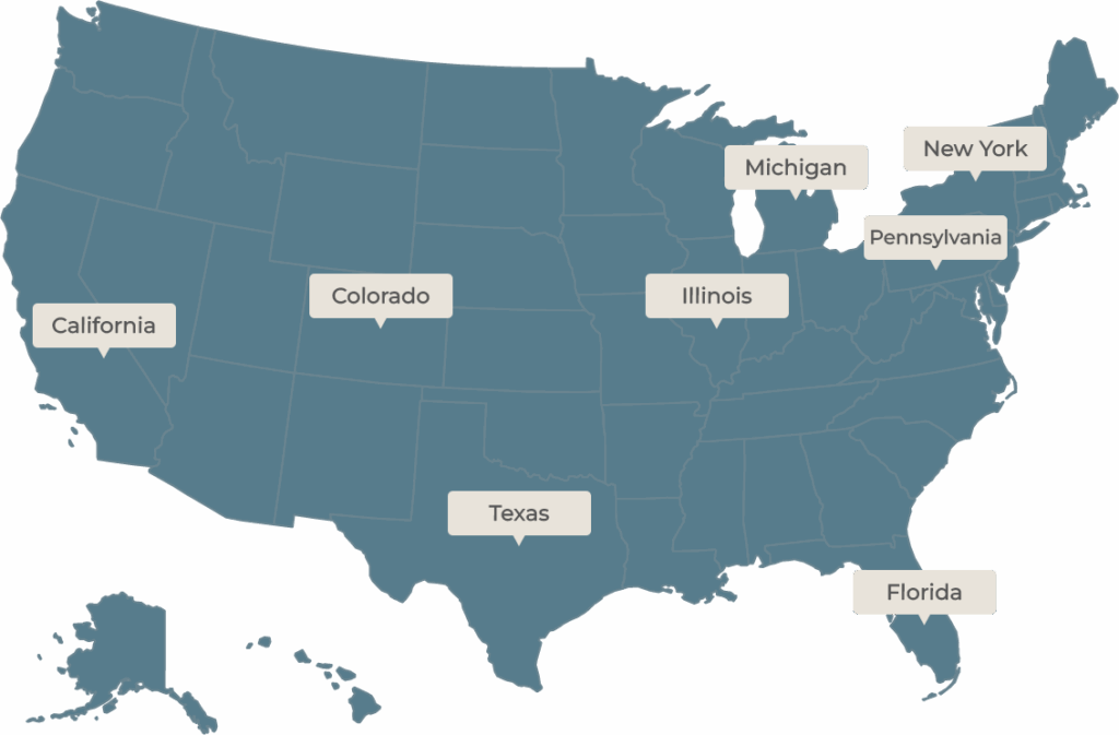 USA map